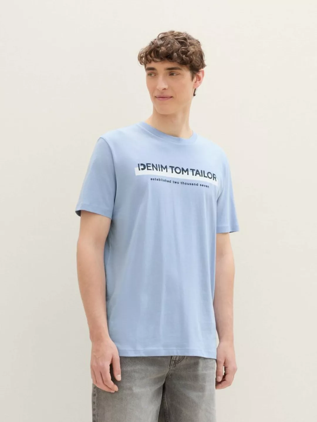 TOM TAILOR Denim T-Shirt T-Shirt mit Logo Print günstig online kaufen