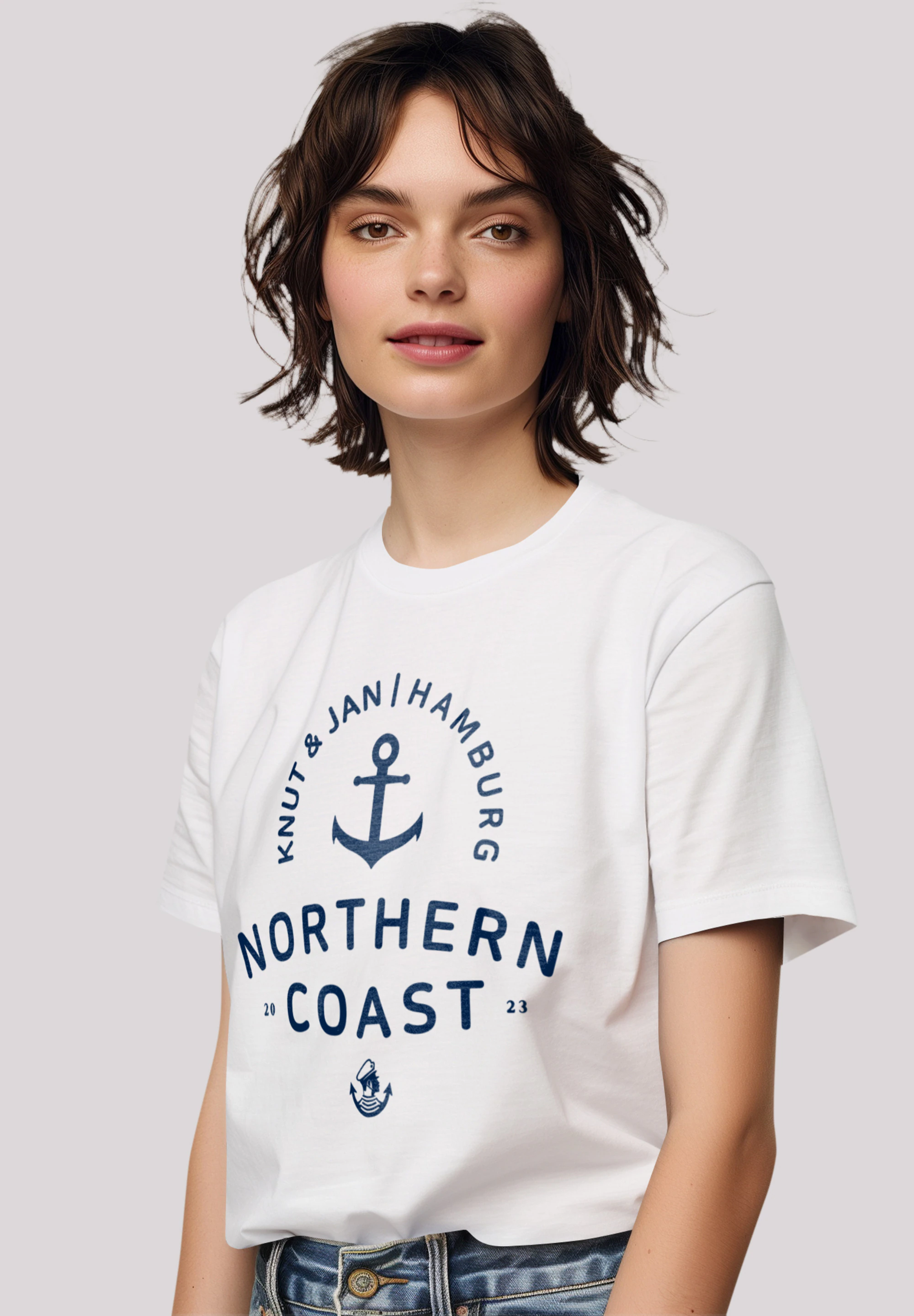 F4NT4STIC T-Shirt "Nordsee Knut & Jan Hamburg", Premium Qualität günstig online kaufen