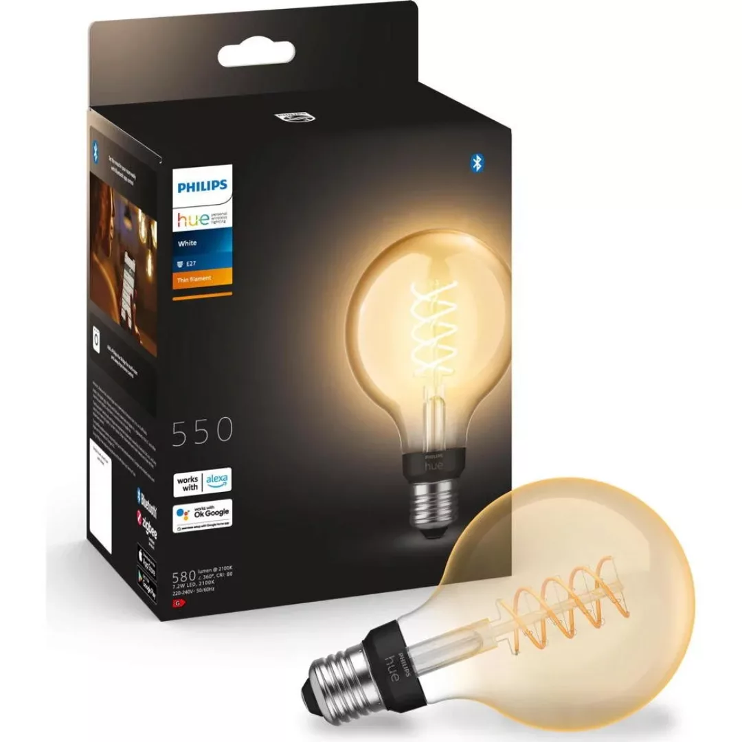 Philips Hue White Filamentlampe Globe G93 E27 7,2W günstig online kaufen