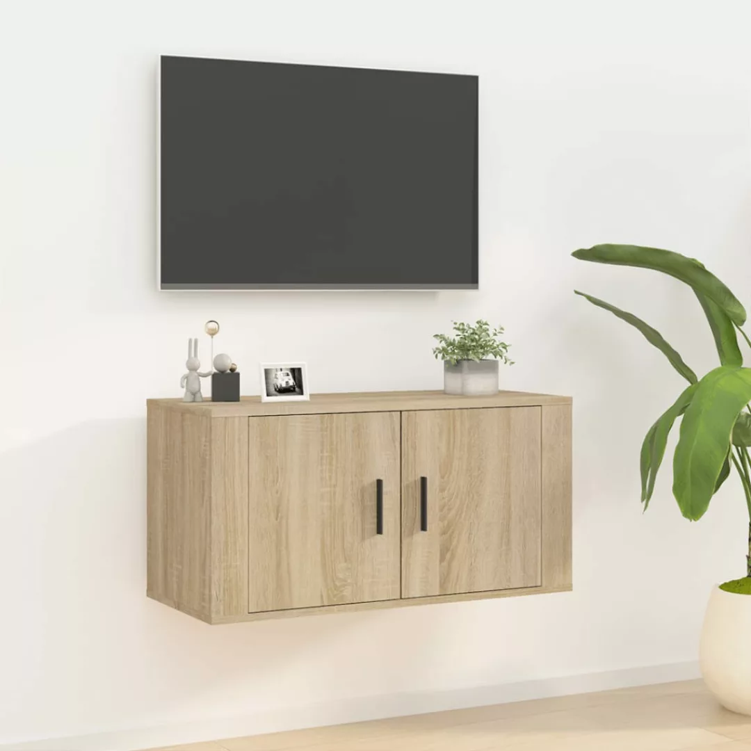 Vidaxl Tv-wandschrank Sonoma-eiche 80x34,5x40 Cm günstig online kaufen