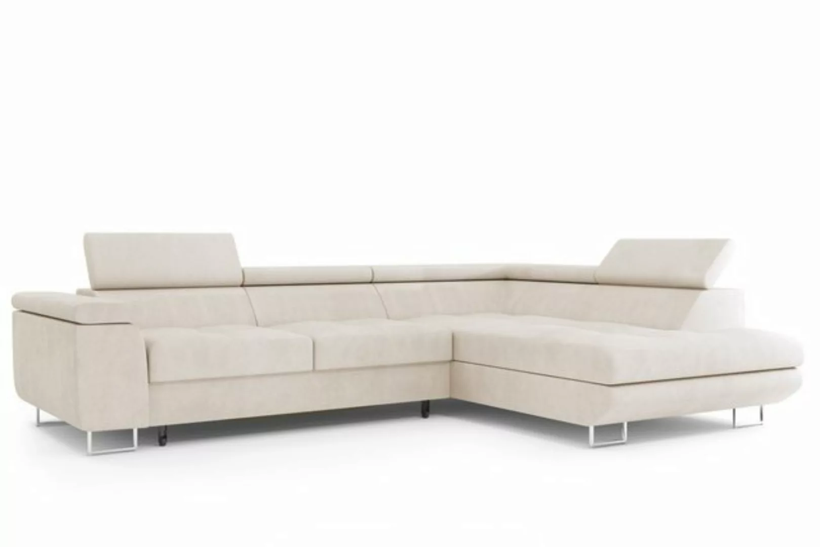 Labett Ecksofa mit Schlaffunktion & Bettkasten Links/Rechts Sofa L-Form GUE günstig online kaufen