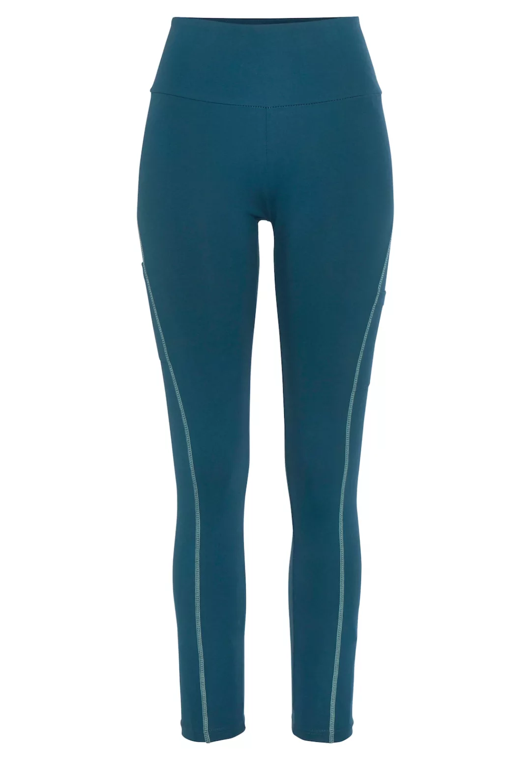 LASCANA ACTIVE Leggings "-Sporthose", mit Kontrastnähten und breitem Bund günstig online kaufen