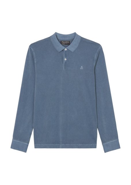 Marc O'Polo Langarm-Poloshirt im Washed-Look günstig online kaufen