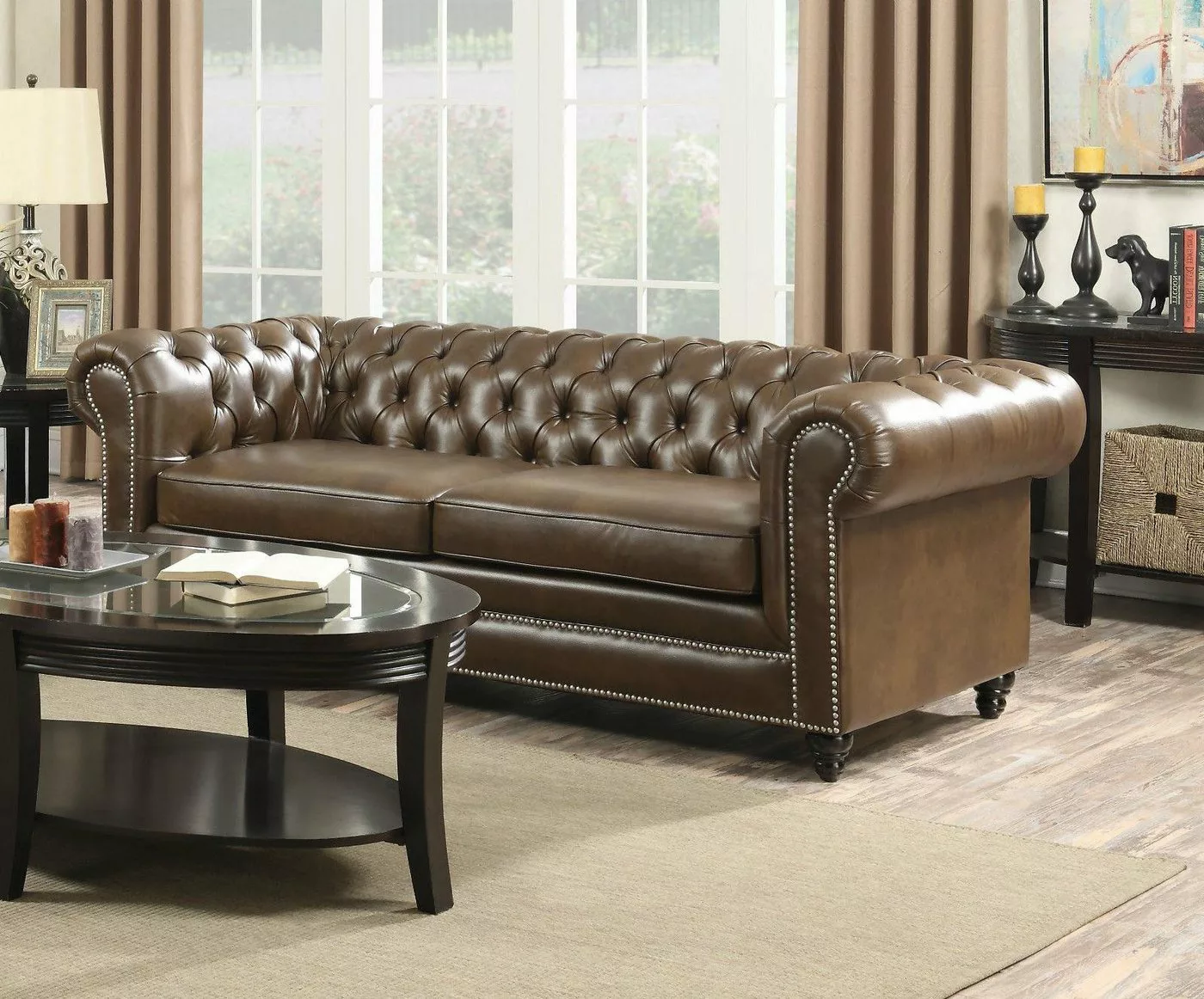 Xlmoebel Sofa Chesterfield Sofa mit Polsterung, Designer Couchen Sofas Garn günstig online kaufen