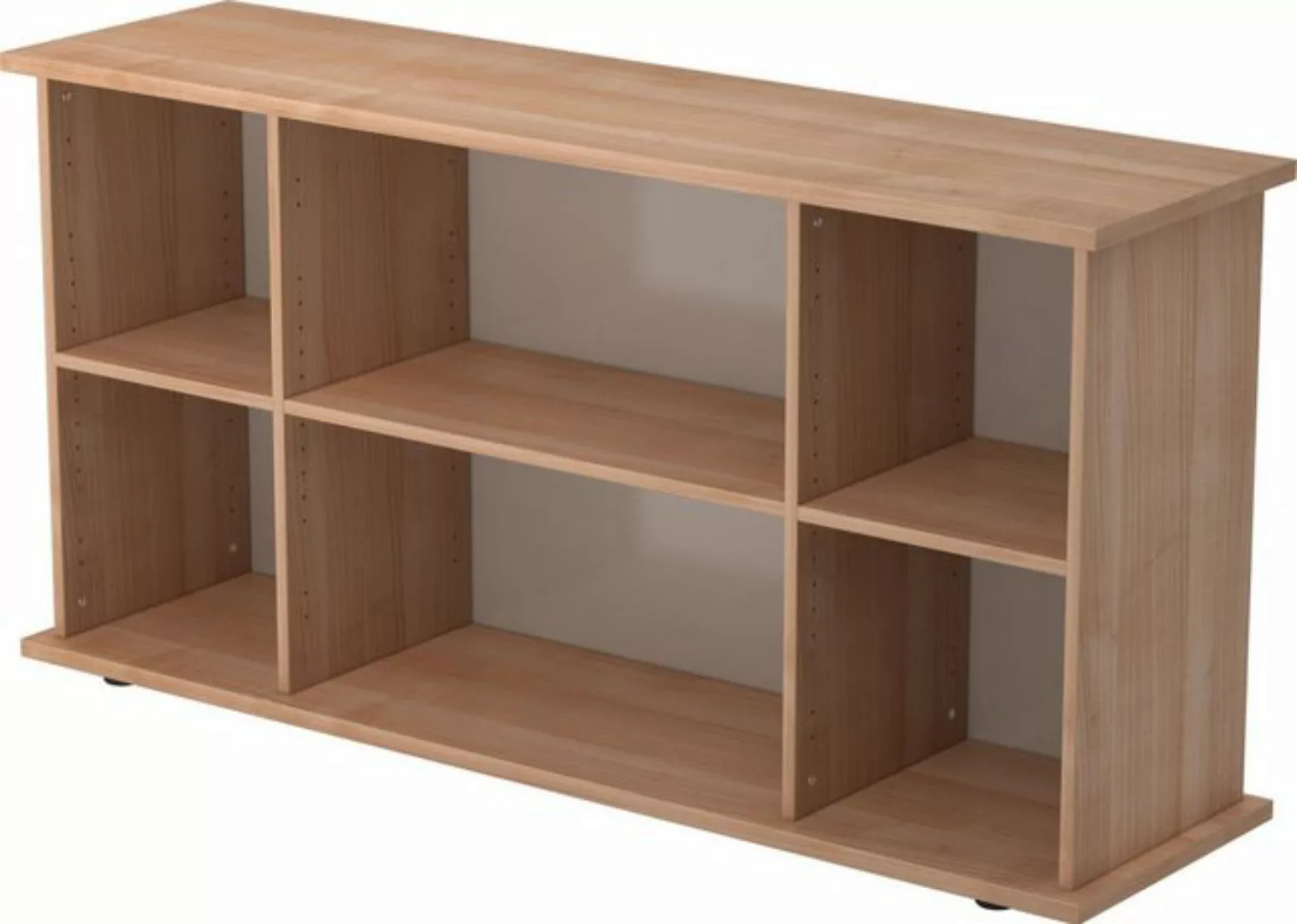 Aktenschrank Sideboard SB 2OH offen BxTxH 166,1x44,8x84cm Nussbaum günstig online kaufen