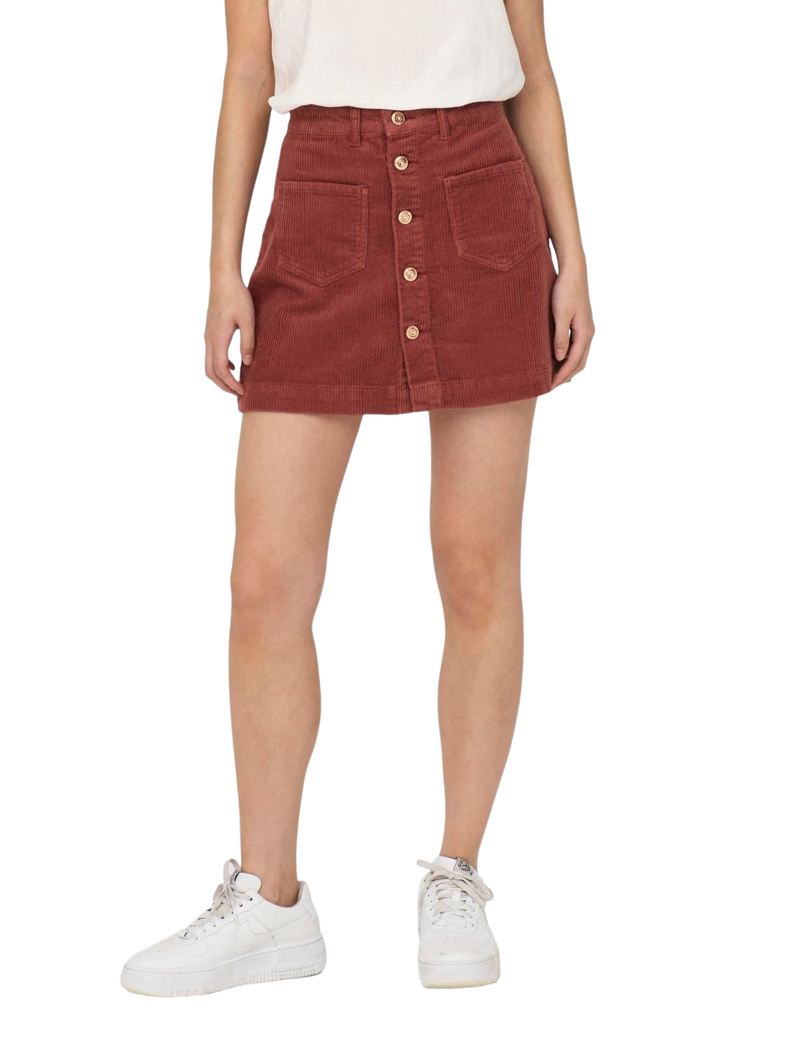 Only Damen Cordrock ONLAMAZING HW CORDUROY SKIRT günstig online kaufen