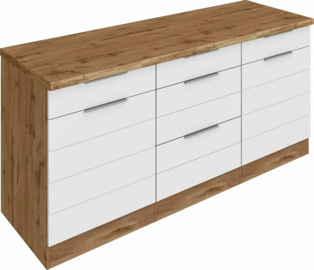 KOCHSTATION Unterschrank "KS-Luhe", 180 cm breit, für viel Stauraum, MDF-Fr günstig online kaufen