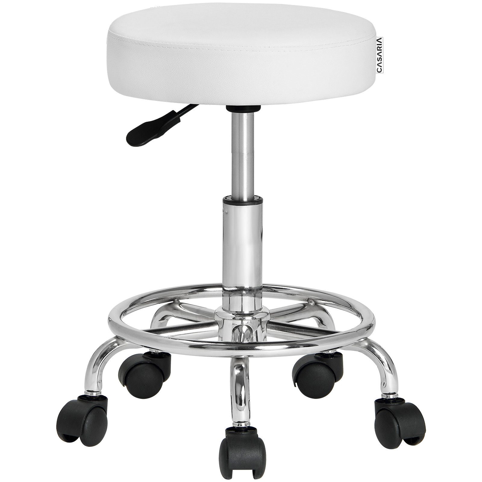 Casaria Drehhocker, Lehne Höhenverstellbar 10cm Polsterung günstig online kaufen