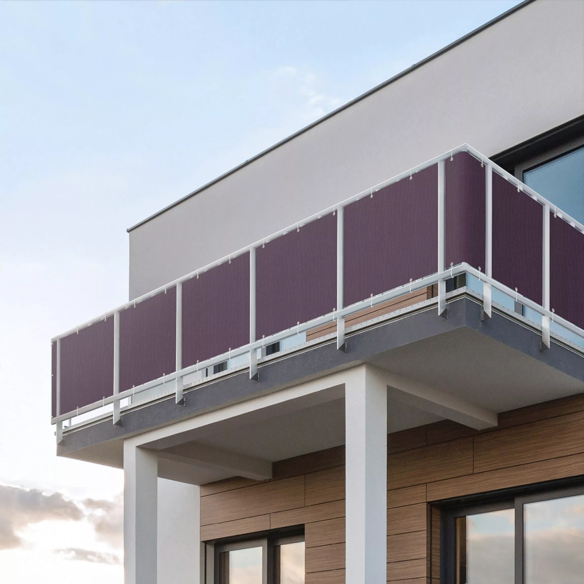 Balkon Sichtschutz Dunkles Violett günstig online kaufen