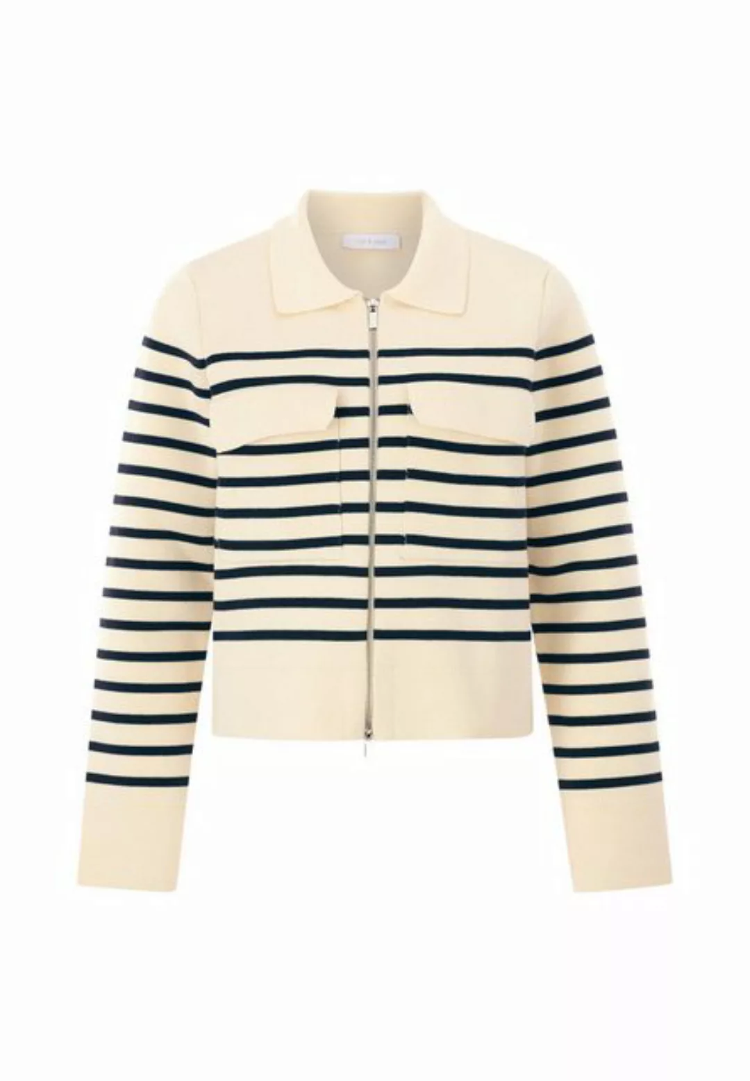 Rich & Royal Cardigan Damen Strickjacke mit Reißverschluss (1-tlg) günstig online kaufen