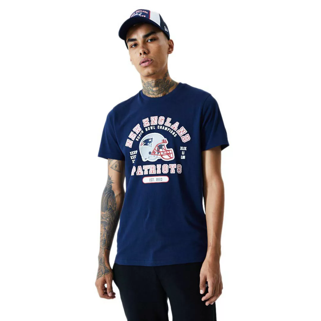 New Era Nfl Helmet And Wordmark New England Patriots Kurzärmeliges T-shirt günstig online kaufen