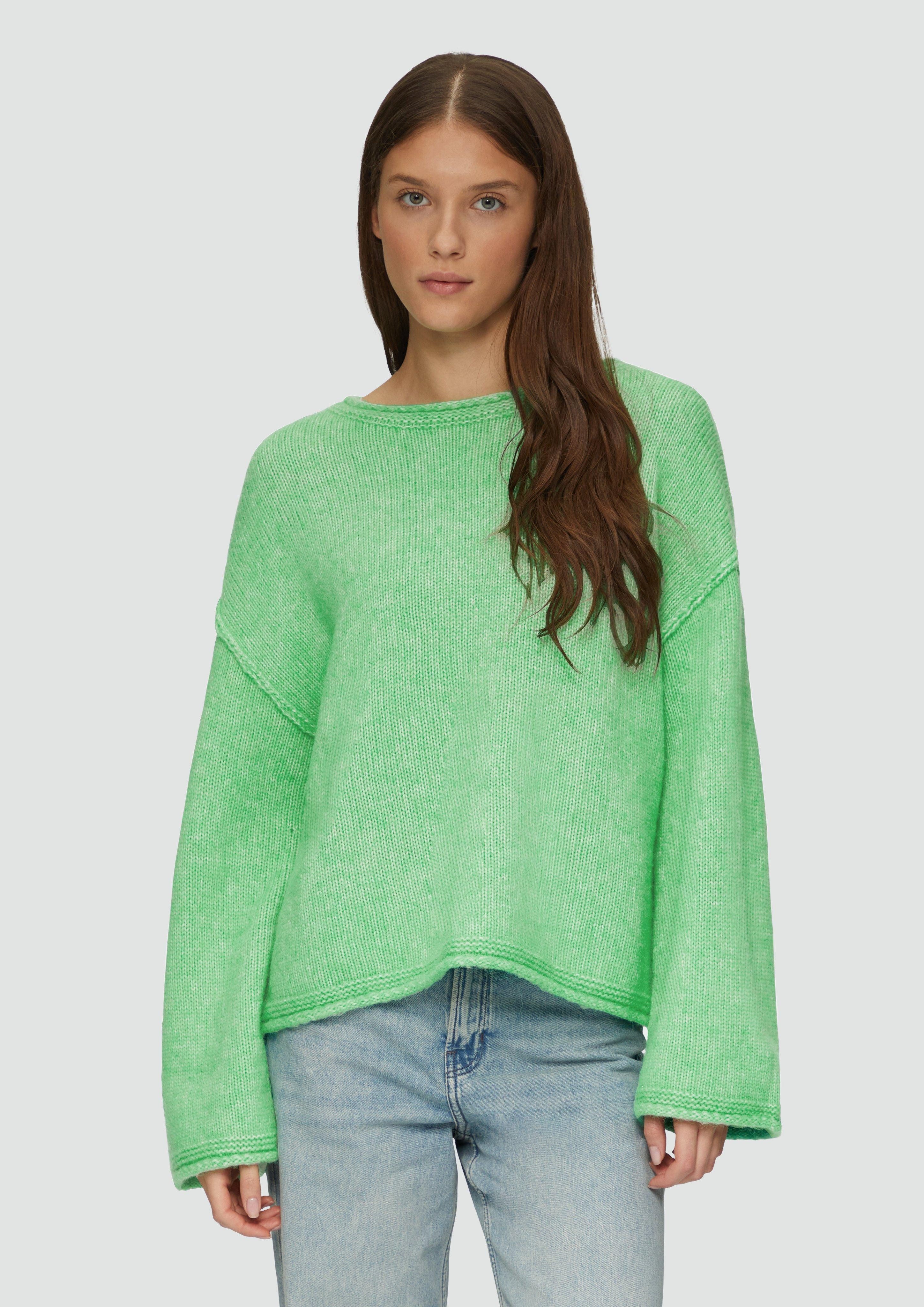 s.Oliver Strickpullover Strickpullover mit weiten Ärmeln günstig online kaufen