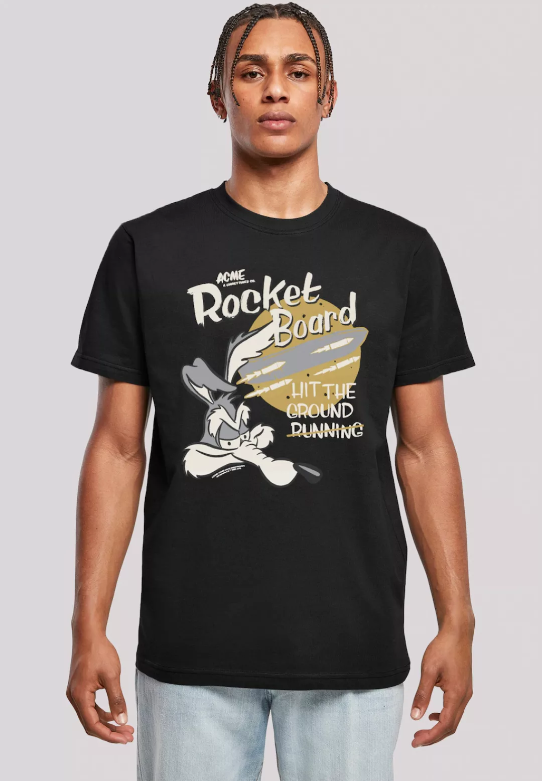 F4NT4STIC T-Shirt "Looney Tunes Wile E Rocket Board Cartoon", Herren,Premiu günstig online kaufen