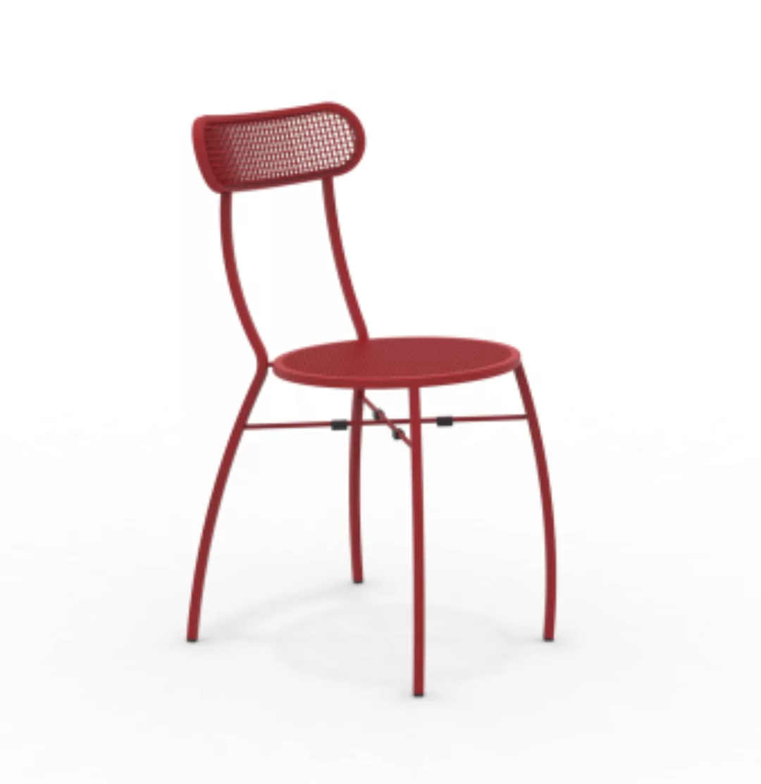 Ciao Gartenstuhl aus Metall rot RR günstig online kaufen