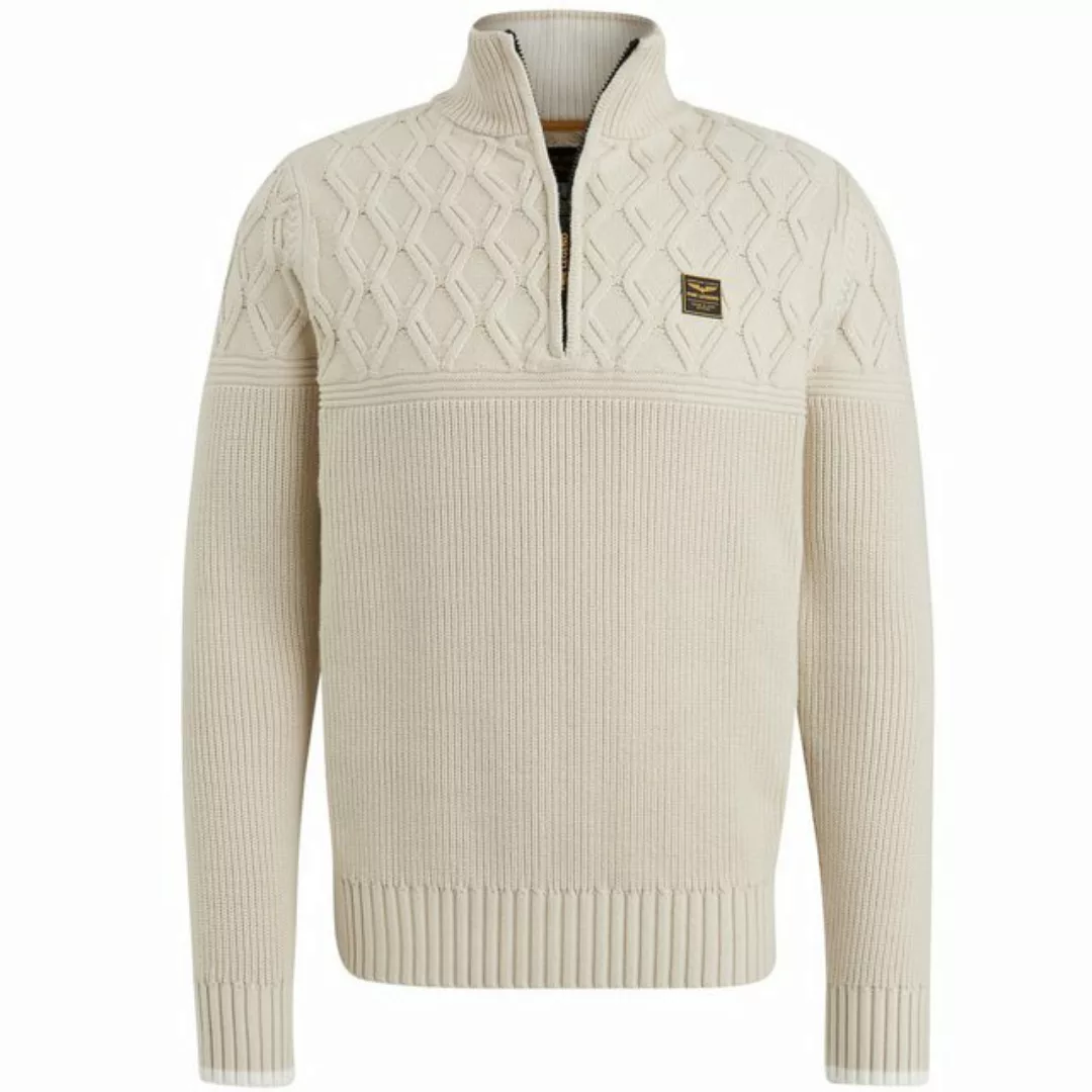 PME LEGEND Strickpullover Half zip collar cotton mix yarn günstig online kaufen