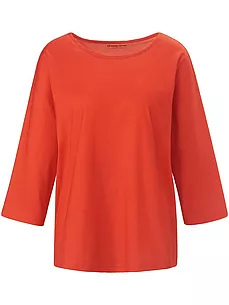 Rundhals-Shirt Gurli Green Cotton rot günstig online kaufen