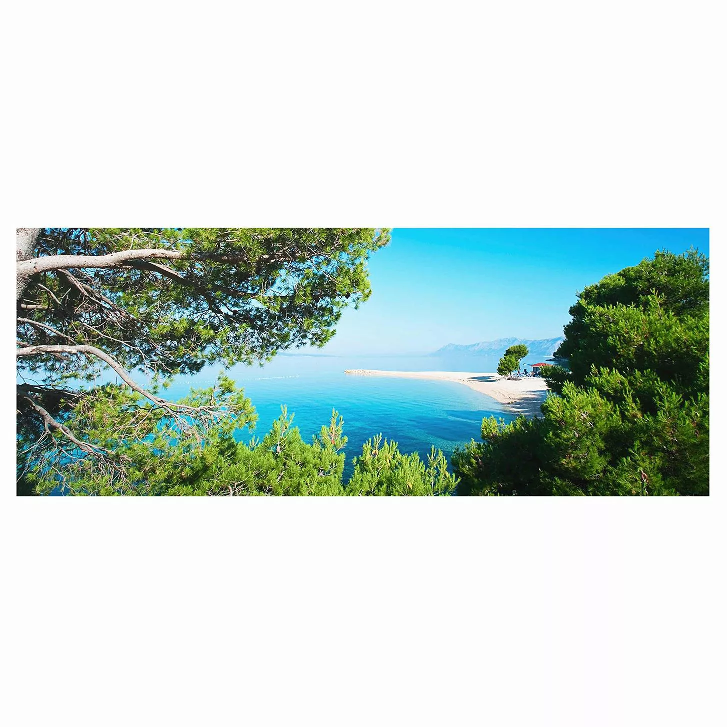 Glasbild Natur & Landschaft - Panorama Hidden Paradise günstig online kaufen