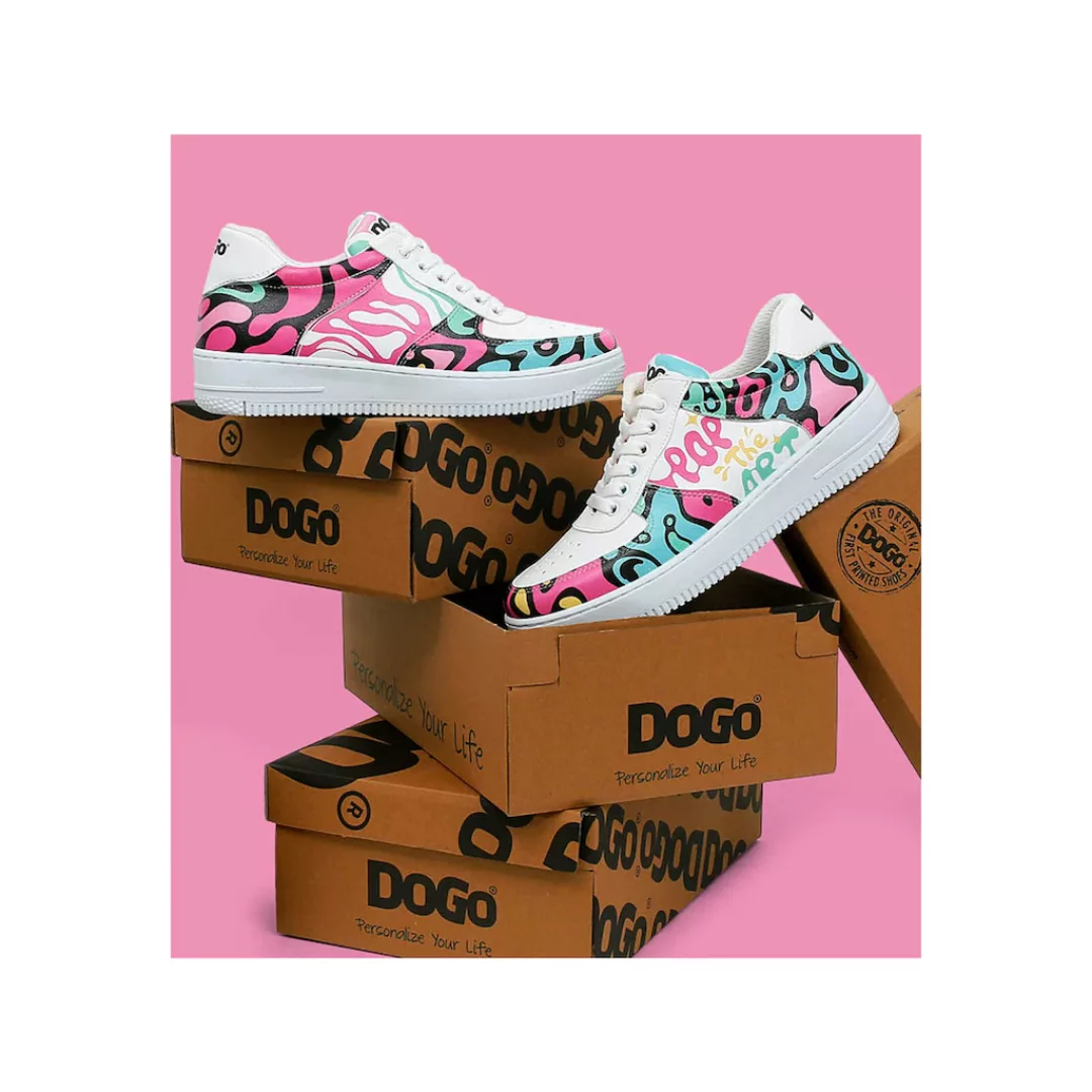 DOGO Sneaker "Damen Dice Sneakers Pop The Art Vegan Damen Sneaker / Female" günstig online kaufen