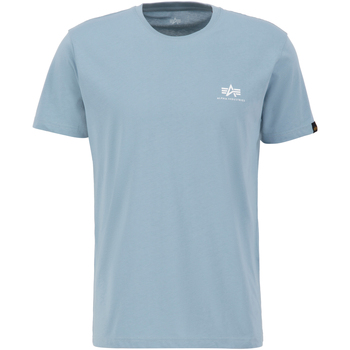 Alpha Industries  T-Shirts & Poloshirts Basic T-Shirt SL - greyblue günstig online kaufen