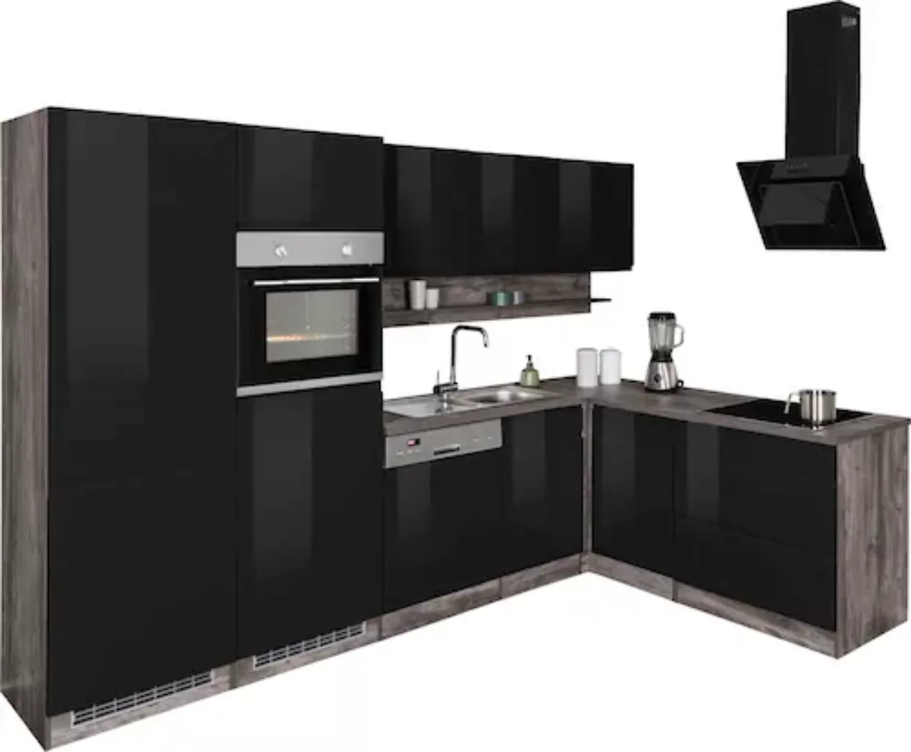 Kochstation Küche »KS-Virginia«, Stellbreite 290/180 cm, ohne E-Geräte günstig online kaufen