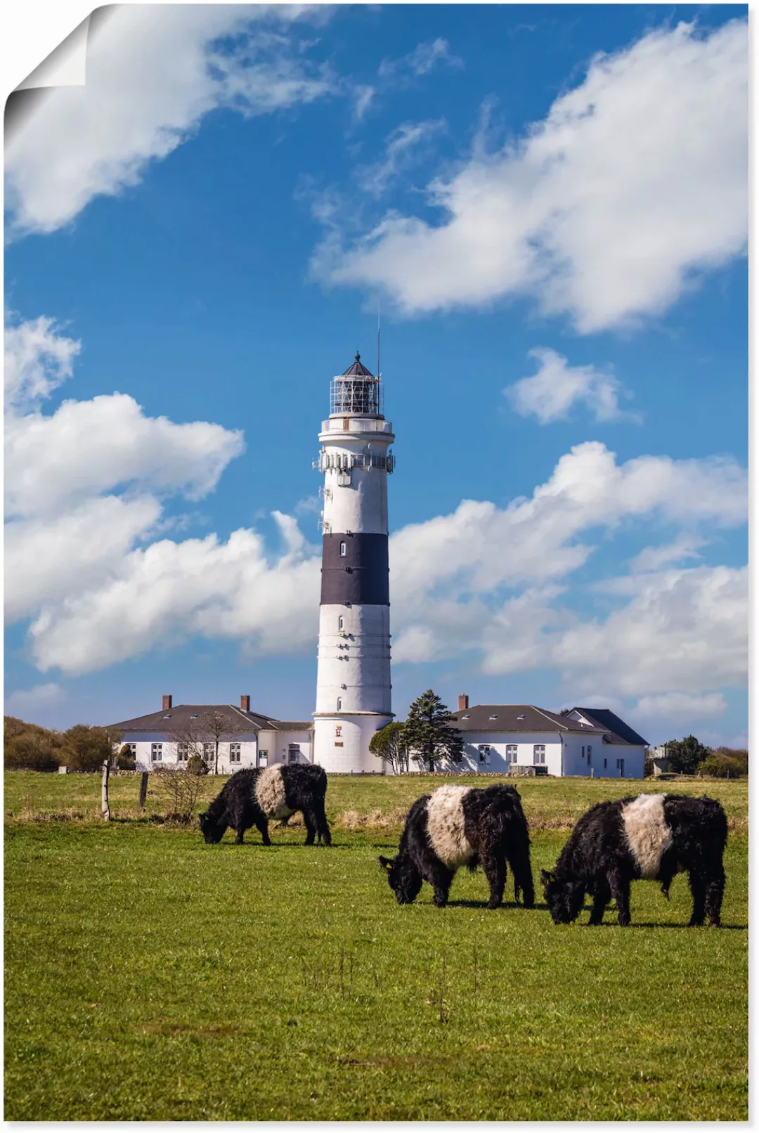 Artland Wandbild »Leuchtturm Langer Christian Kampen Sylt«, Gebäude, (1 St. günstig online kaufen