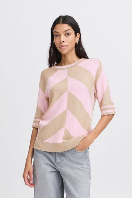 b.young Strickpullover BYMMMORLA SS GEOMETRIC modisches Strickoberteil günstig online kaufen