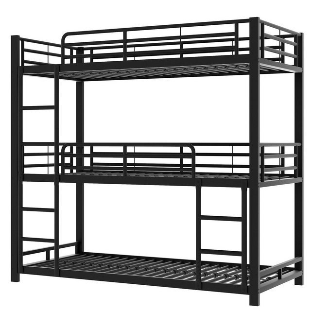 Yemaster Metallbett 90x200 cm,Metall Etagenbett, Dreifach-Etagenbett, Für K günstig online kaufen