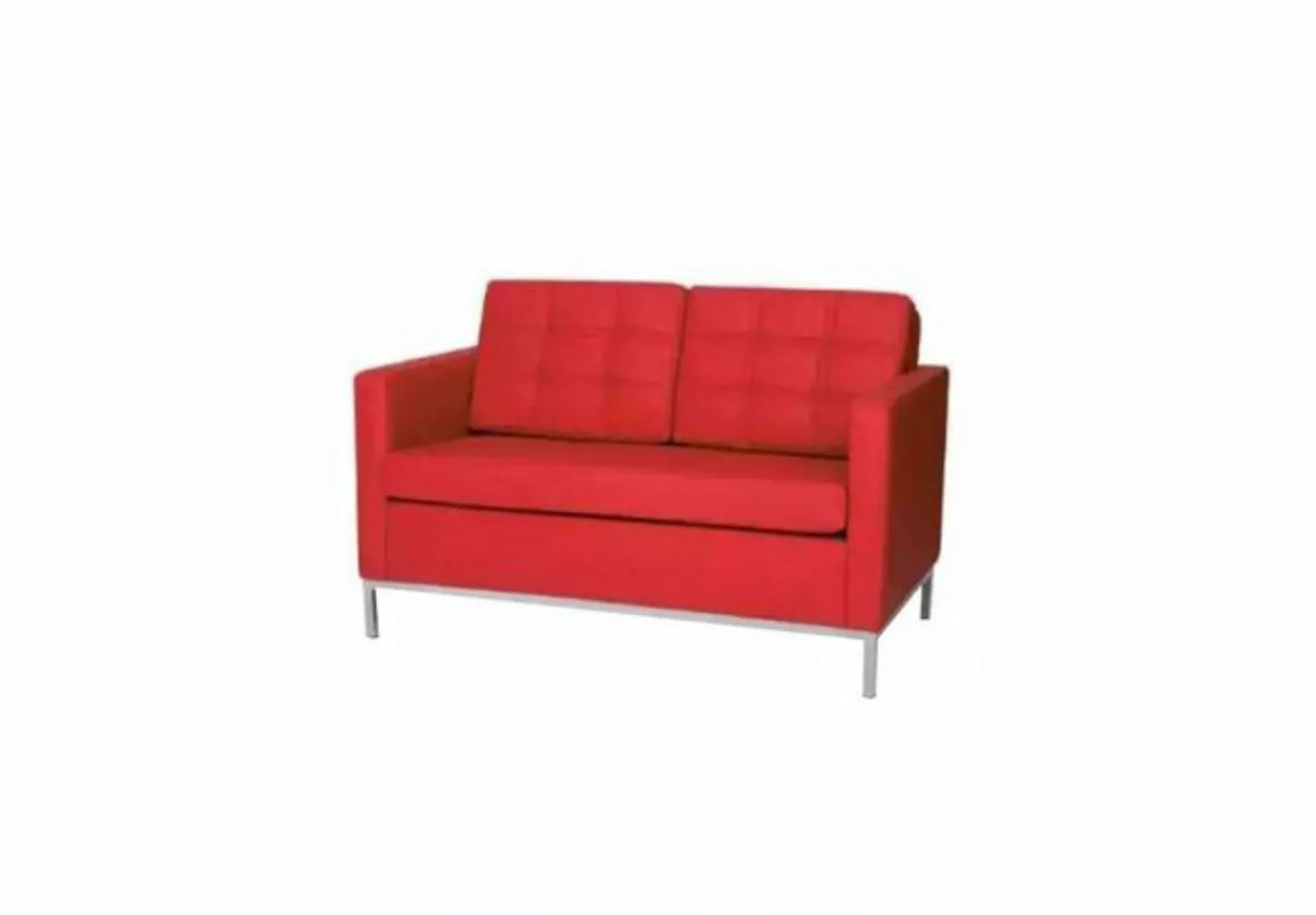 JVmoebel Sofa Wartezimmer Möbel Zweisitzer Rote Couch Polster Möbel Büro Ei günstig online kaufen