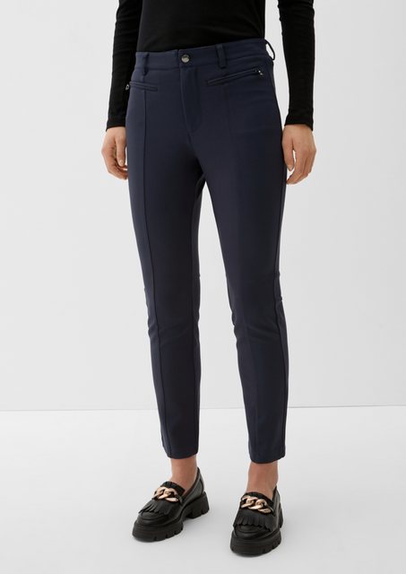 s.Oliver Stoffhose Slim: Business-Hose mit Slim Leg Ziernaht günstig online kaufen