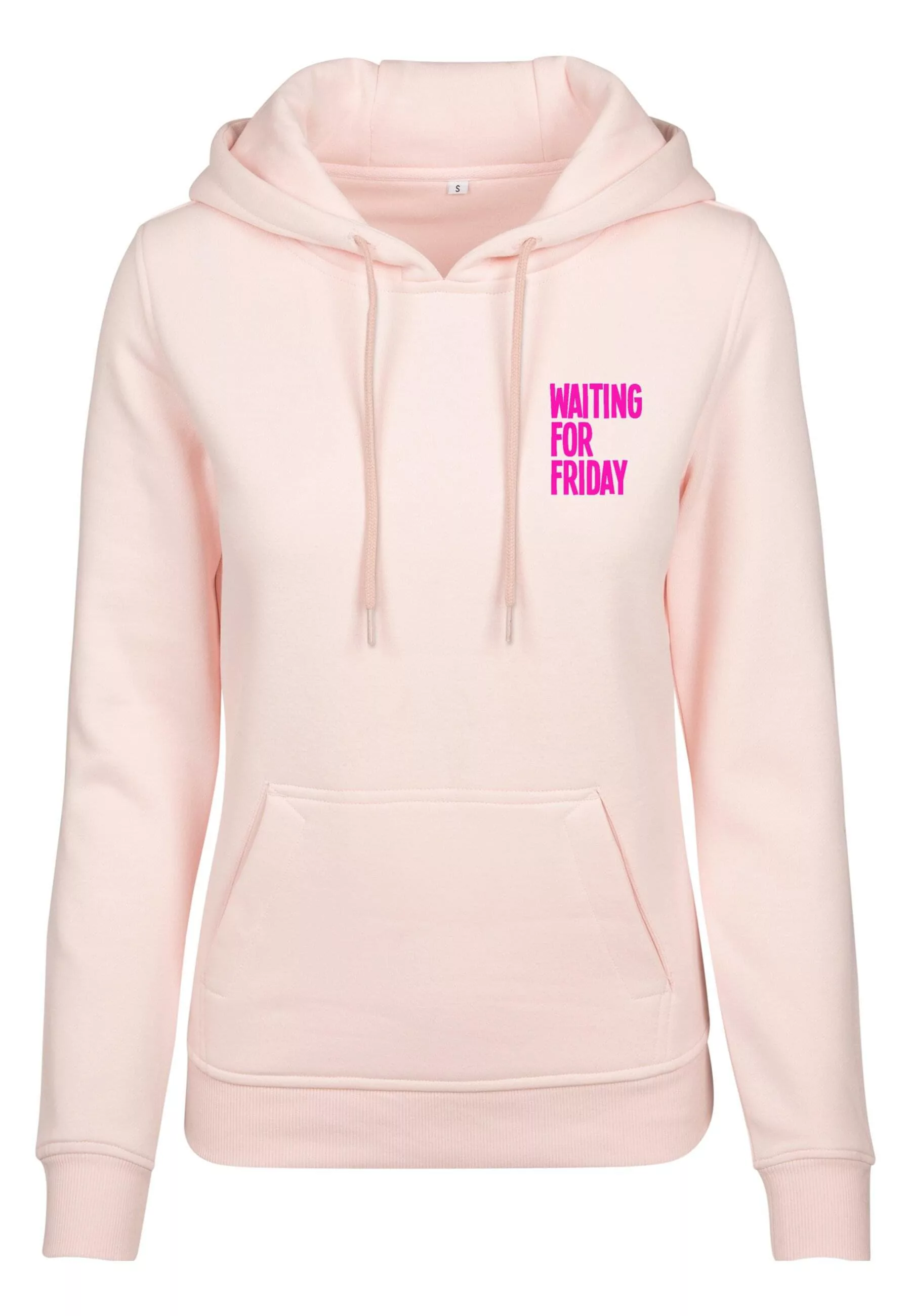 MisterTee Rundhalspullover "MisterTee Damen Ladies Waiting For Friday Hoody günstig online kaufen