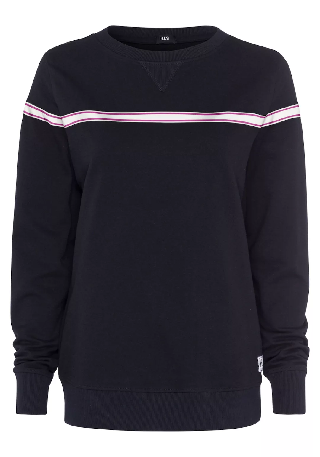 H.I.S Sweater, mit kontrastfarbigem Tape, Loungeanzug günstig online kaufen