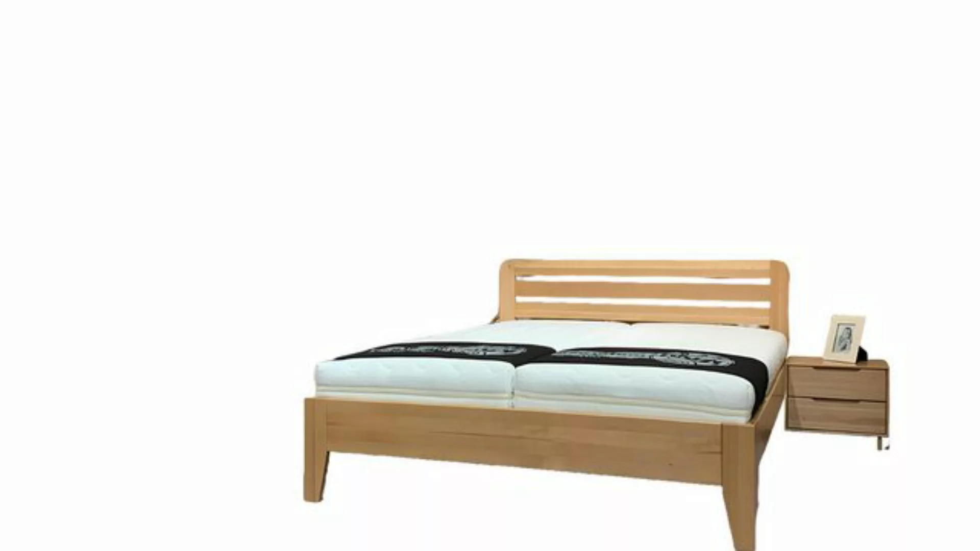 Xlmoebel Bett Massives Holzbett für Schlafzimmer aus echtem Holz im Hotelst günstig online kaufen