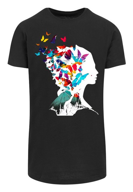 F4NT4STIC T-Shirt "Schmetterling Silhouette LONG TEE", Print günstig online kaufen