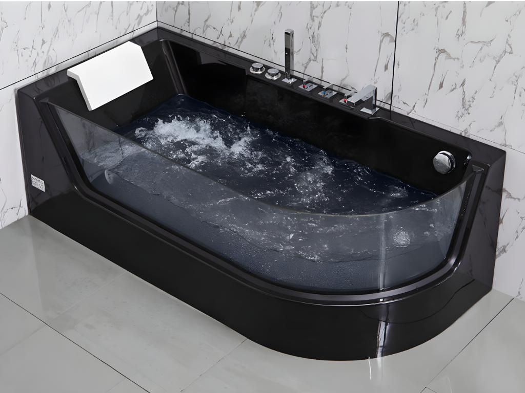 Whirlpool Eckwanne mit Hydromassage - 1 Person - 263 L - Ecke Links - Schwa günstig online kaufen