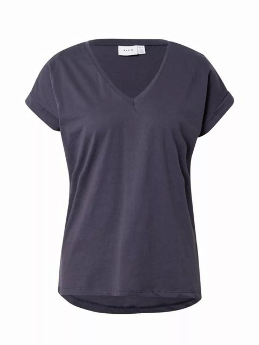 VILA Basic-v-ausschnitt T-shirt Damen Blau günstig online kaufen