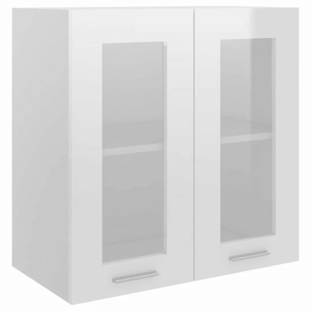 vidaXL Stauraumschrank vidaXL Hängeglasschrank Hochglanz-Weiß 60x31x60 cm H günstig online kaufen