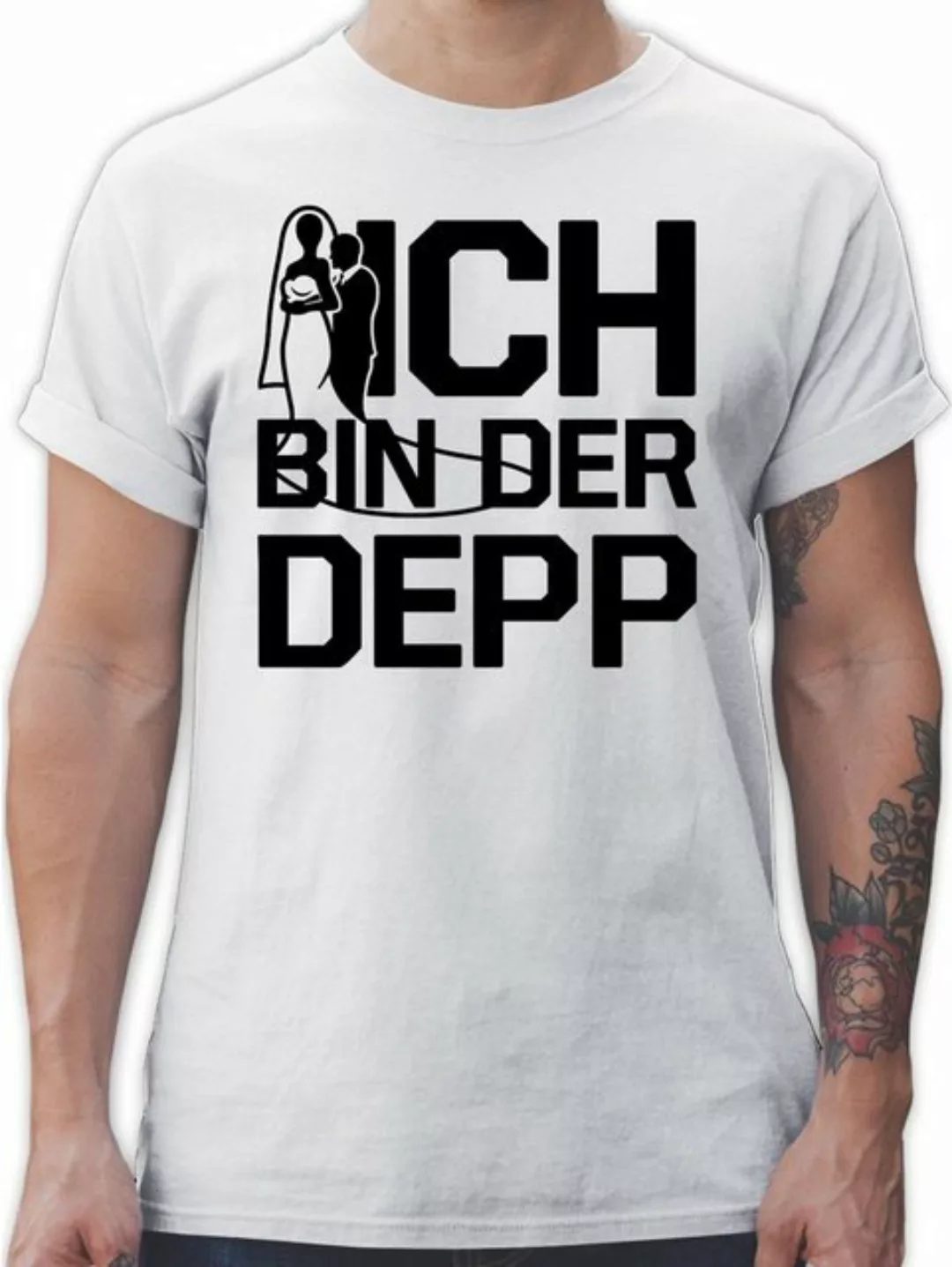 Shirtracer T-Shirt Ich bin der Depp JGA Männer günstig online kaufen