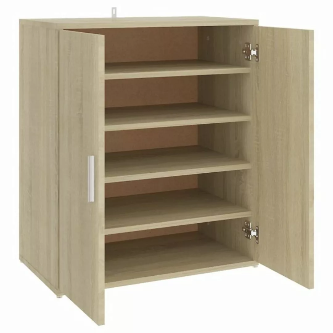 furnicato Schuhschrank Sonoma-Eiche 60x35x70 cm Holzwerkstoff günstig online kaufen