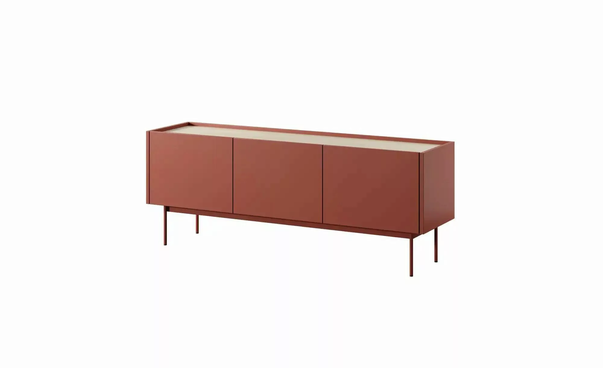 Lowboard Color ¦ rot ¦ Maße (cm): B: 144 H: 55 Kommoden & Sideboards > Low günstig online kaufen