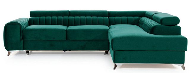 DB-Möbel Ecksofa "Lurence" Schlafsofa Wohnlandschaft Links Rechts Couch Bet günstig online kaufen