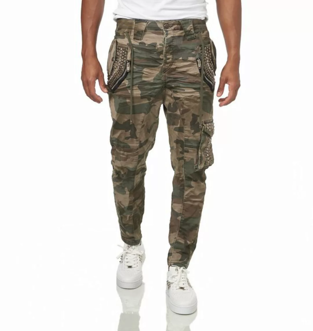 KINGZ Cargohose mit modischen Details günstig online kaufen