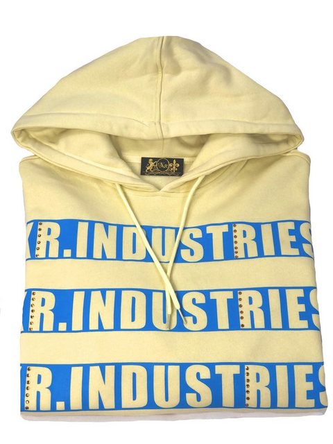 KR-Industries Hoodie Hoodie Yellow Blue Designerpullover, flauschige Kapuze günstig online kaufen