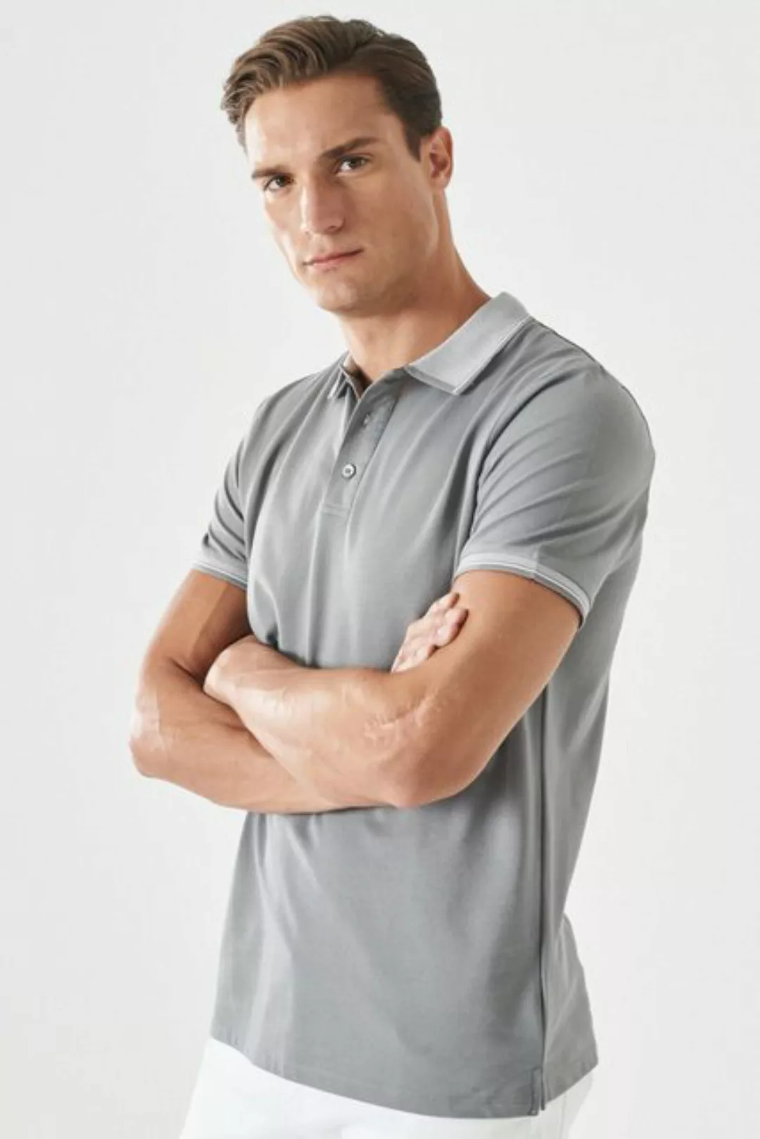 AC&Co Poloshirt AC&CO Poloshirt Männlich Slim Fit günstig online kaufen