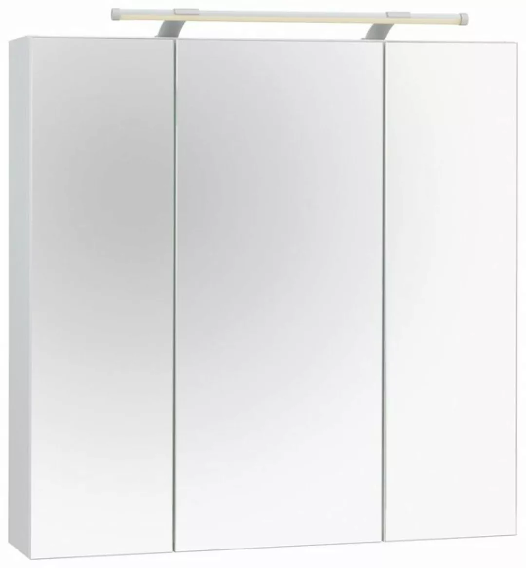 Schildmeyer Spiegelschrank Dorina Breite 70 cm, 3-türig, LED-Beleuchtung, S günstig online kaufen