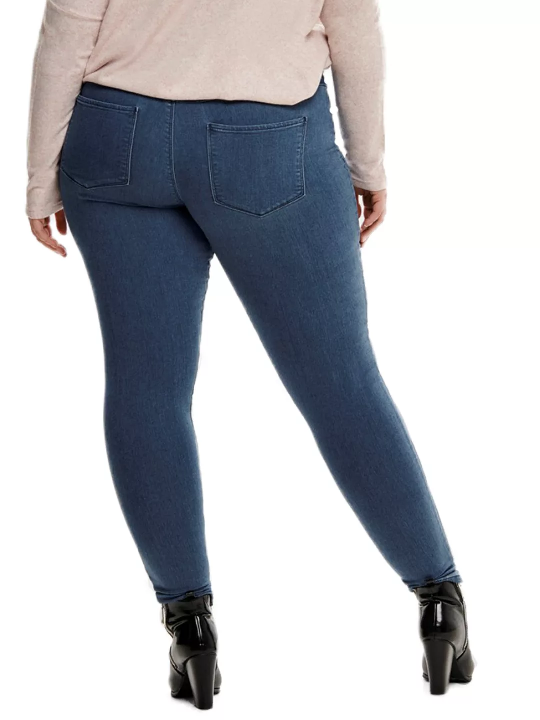 Carmakoma by Only Damen Jeans CARTHUNDER PUSH UP - Skinny Fit - Blau - Medi günstig online kaufen