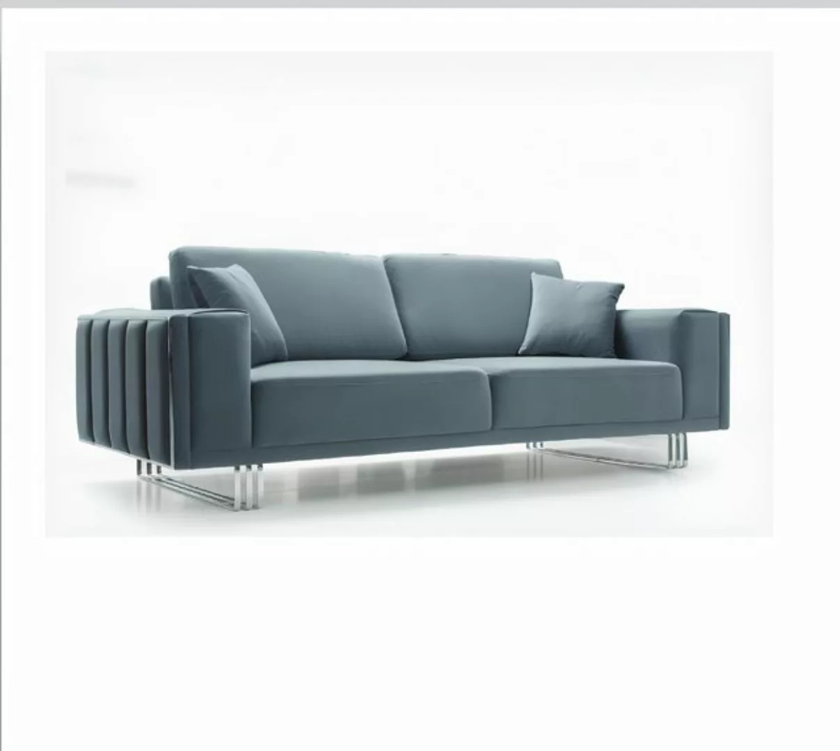 Xlmoebel Sofa Dreisitzer-Sofa in blauer Farbe mit Polsterung, elegantes Des günstig online kaufen