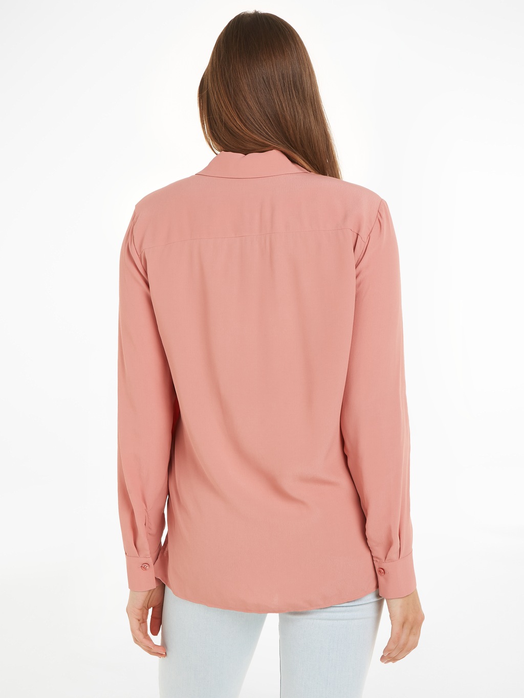 Tommy Hilfiger Hemdbluse "FLUID VIS CREPE REGULAR SHIRT LS", mit Seitenschl günstig online kaufen