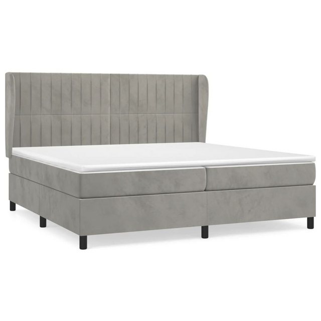 vidaXL Boxspringbett Bett Boxspringbett mit Matratze & Topper Samt versch. günstig online kaufen