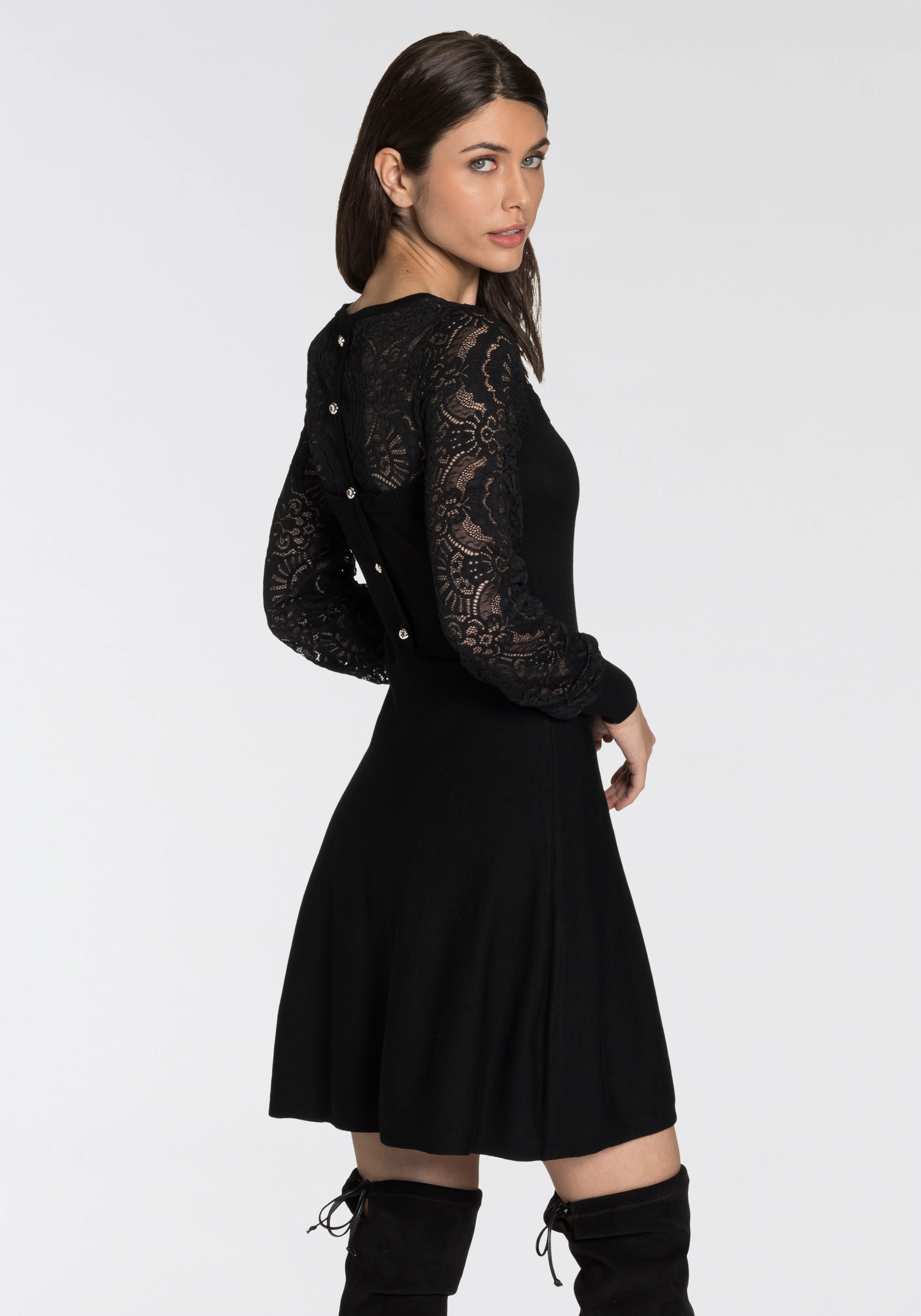 Melrose Strickkleid, für besondere Anlässe, kurzes Kleid, taillierter Schni günstig online kaufen