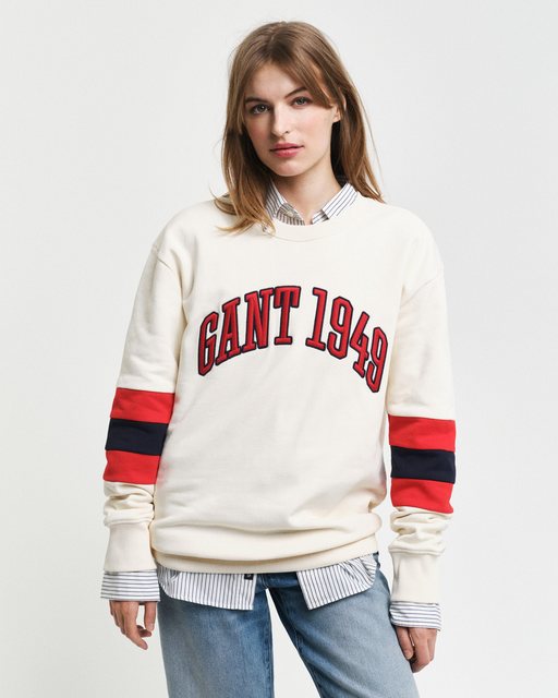 Gant Sweatshirt COLORBLOCK SLEEVE CNECK Color Blocked Details, unisex günstig online kaufen